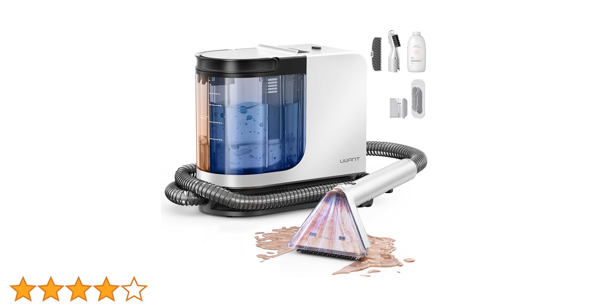 自動洗浄機能付き❤️ リンサークリーナー 12KPa 強力吸引力 カーペット Amazon | UWANT リンサークリーナー 12KPa 強力吸引力 カーペット